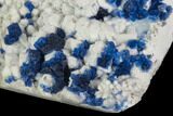 Dark Blue Fluorite on Quartz - China #124840-2